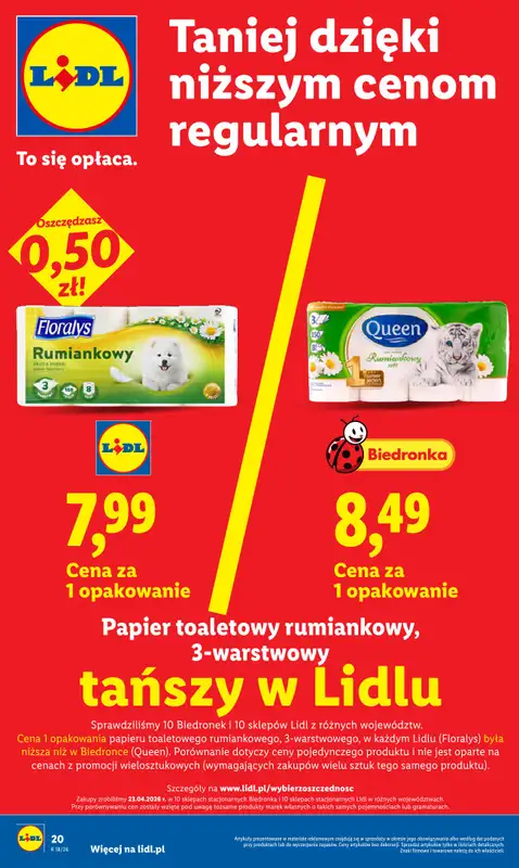 Lidl - gazetka promocyjna Oferta od poniedziałku od poniedziałku 27.04 do wtorku 28.04 - strona 20