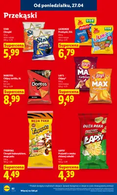 Lidl - gazetka promocyjna Oferta od poniedziałku od poniedziałku 27.04 do wtorku 28.04 - strona 82