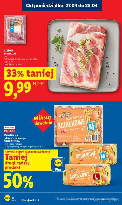 Lidl - gazetka promocyjna Oferta od poniedziałku od poniedziałku 27.04 do wtorku 28.04 - strona 6
