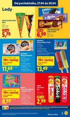 Lidl - gazetka promocyjna Oferta od poniedziałku od poniedziałku 27.04 do wtorku 28.04 - strona 73