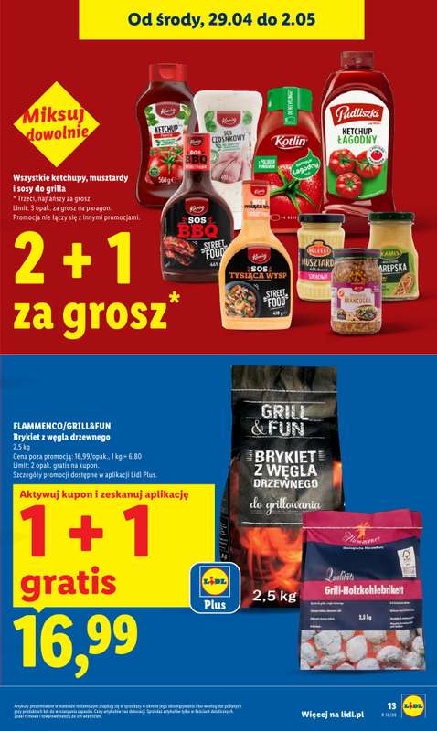 Lidl - gazetka promocyjna Od środy od środy 29.04 do soboty 02.05 - strona 13