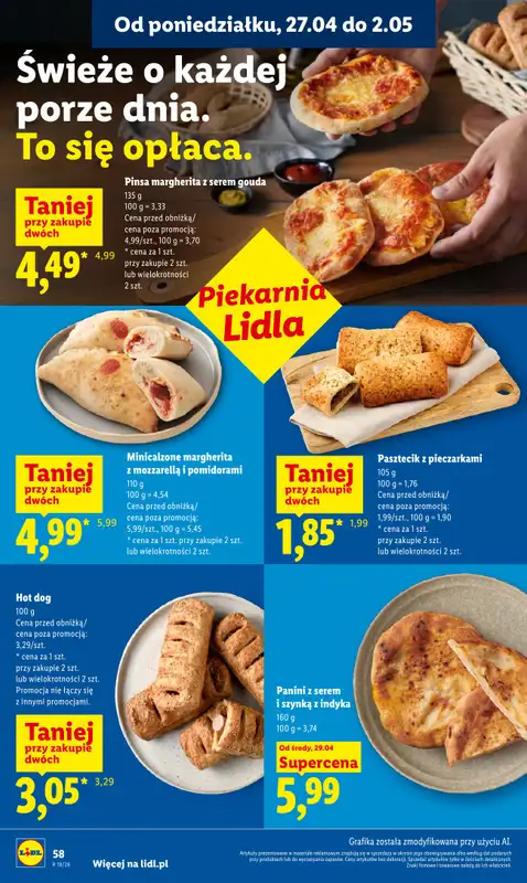 Lidl - gazetka promocyjna Od środy od środy 29.04 do soboty 02.05 - strona 58