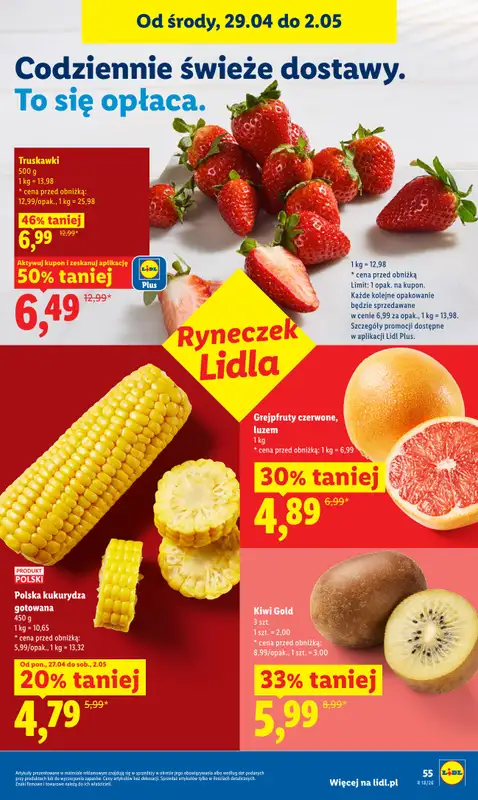 Lidl - gazetka promocyjna Od środy od środy 29.04 do soboty 02.05 - strona 55