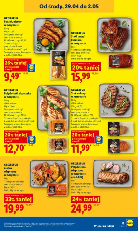 Lidl - gazetka promocyjna Od środy od środy 29.04 do soboty 02.05 - strona 15