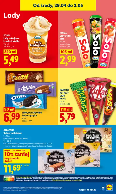 Lidl - gazetka promocyjna Od środy od środy 29.04 do soboty 02.05 - strona 69