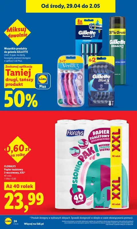 Lidl - gazetka promocyjna Od środy od środy 29.04 do soboty 02.05 - strona 24