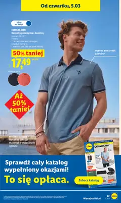 Lidl - gazetka promocyjna Od środy od środy 29.04 do soboty 02.05 - strona 47
