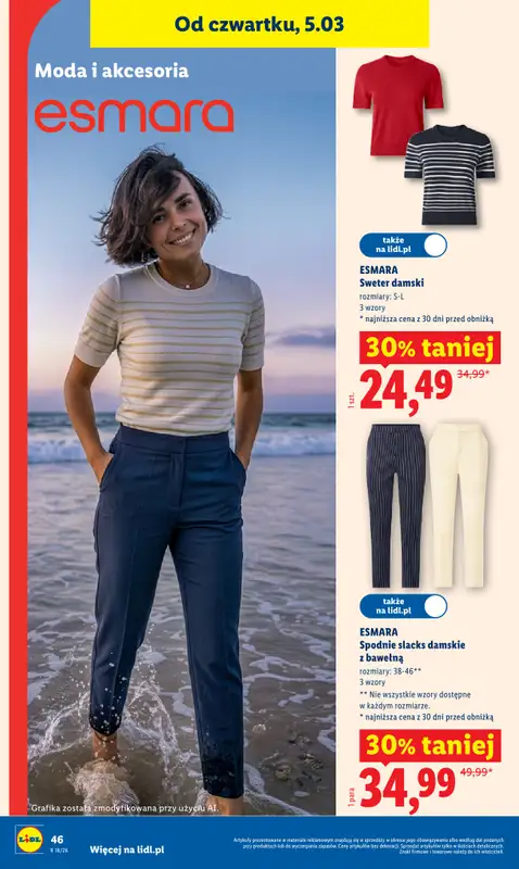Lidl - gazetka promocyjna Od środy od środy 29.04 do soboty 02.05 - strona 46