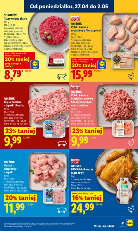 Lidl - gazetka promocyjna Od środy od środy 29.04 do soboty 02.05 - strona 61