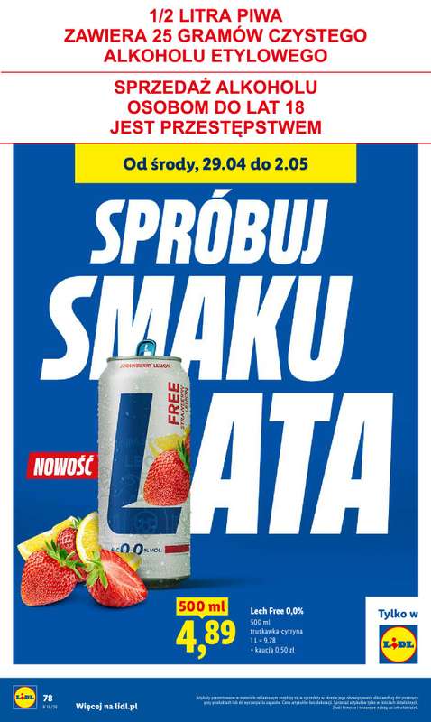 Lidl - gazetka promocyjna Od środy od środy 29.04 do soboty 02.05 - strona 80