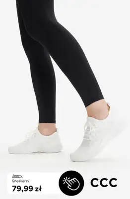 CCC - gazetka promocyjna BIAŁE SNEAKERSY dla niej od środy 29.04  - strona 7