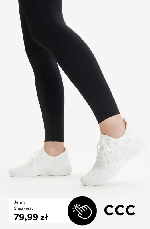 CCC - gazetka promocyjna BIAŁE SNEAKERSY dla niej od środy 29.04  - strona 7