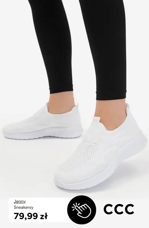 CCC - gazetka promocyjna BIAŁE SNEAKERSY dla niej od środy 29.04  - strona 6