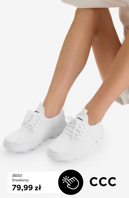 CCC - gazetka promocyjna BIAŁE SNEAKERSY dla niej od środy 29.04  - strona 5