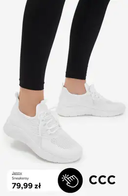 CCC - gazetka promocyjna BIAŁE SNEAKERSY dla niej od środy 29.04  - strona 3