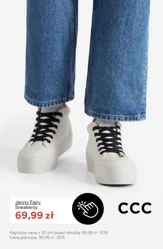 CCC - gazetka promocyjna BIAŁE SNEAKERSY dla niej od środy 29.04  - strona 2