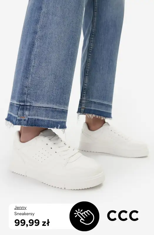 CCC - gazetka promocyjna BIAŁE SNEAKERSY dla niej od środy 29.04  - strona 9