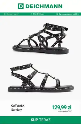 Deichmann - gazetka promocyjna Sandały damskie płaskie od wtorku 28.04  - strona 8