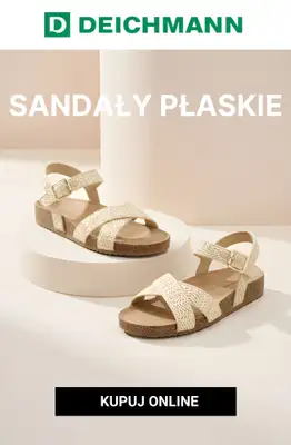 Deichmann - gazetka promocyjna Sandały damskie płaskie od wtorku 28.04 