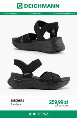 Deichmann - gazetka promocyjna Sandały damskie płaskie od wtorku 28.04  - strona 15