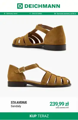Deichmann - gazetka promocyjna Sandały damskie płaskie od wtorku 28.04  - strona 11