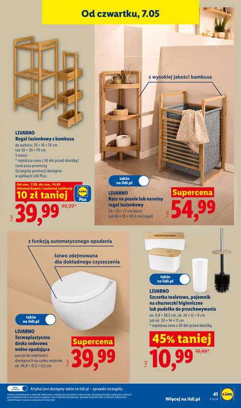 Lidl - gazetka promocyjna Katalog od poniedziałku 04.05 do soboty 09.05 - strona 45