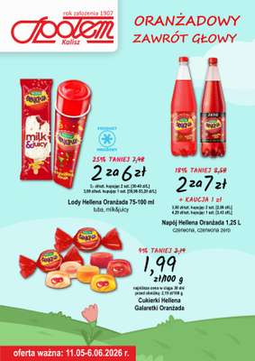 Społem - Blisko i Korzystnie - gazetka promocyjna Plakat promocyjny PSS Kalisz od poniedziałku 11.05 do soboty 06.06