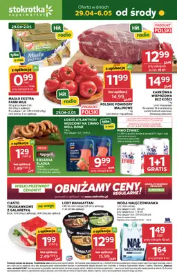 Stokrotka - gazetka promocyjna Gazetka Supermarket od środy 29.04 do środy 06.05