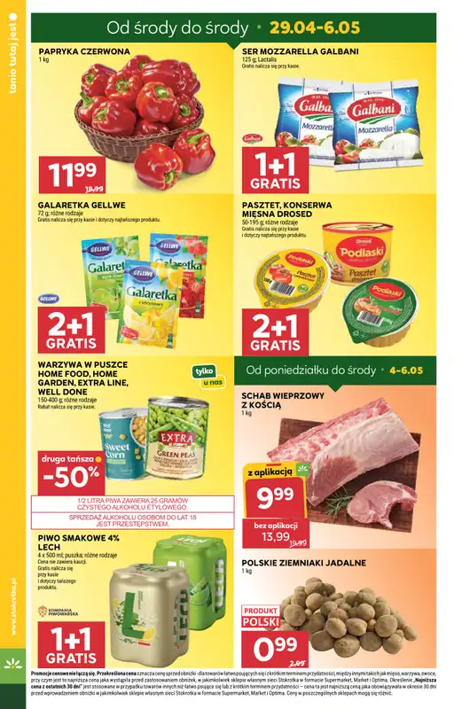 Stokrotka - gazetka promocyjna Gazetka Supermarket od środy 29.04 do środy 06.05 - strona 4
