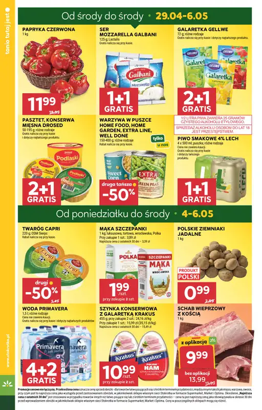 Stokrotka - gazetka promocyjna Gazetka Market od środy 29.04 do środy 06.05 - strona 4