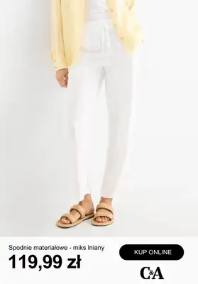 C&A - gazetka promocyjna Przewiewny len - odzież damska od wtorku 28.04  - strona 12