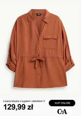 C&A - gazetka promocyjna Przewiewny len - odzież damska od wtorku 28.04  - strona 9