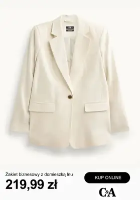 C&A - gazetka promocyjna Przewiewny len - odzież damska od wtorku 28.04  - strona 8