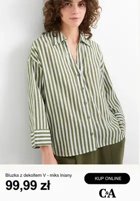 C&A - gazetka promocyjna Przewiewny len - odzież damska od wtorku 28.04  - strona 2