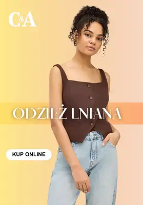 C&A - gazetka promocyjna Przewiewny len - odzież damska od wtorku 28.04 