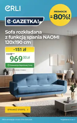 ERLI - gazetka promocyjna Urządzaj dom z najlepszymi okazjami na ERLI! od czwartku 30.04 do niedzieli 03.05