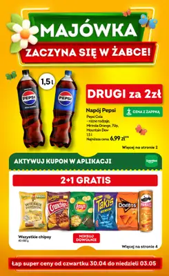 Żabka - gazetka promocyjna Gazetka weekendowa od czwartku 30.04 do niedzieli 03.05