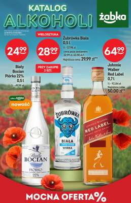 Żabka - gazetka promocyjna Katalog alkoholi od środy 29.04 do wtorku 12.05