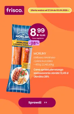 Frisco - gazetka promocyjna Przygotuj się na Majówkę z nami! od środy 29.04 do niedzieli 03.05 - strona 5