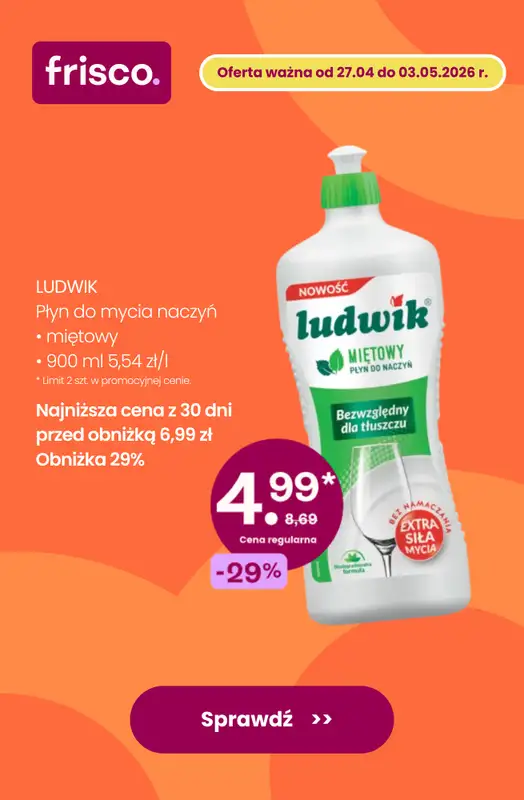 Frisco - gazetka promocyjna Przygotuj się na Majówkę z nami! od środy 29.04 do niedzieli 03.05 - strona 4