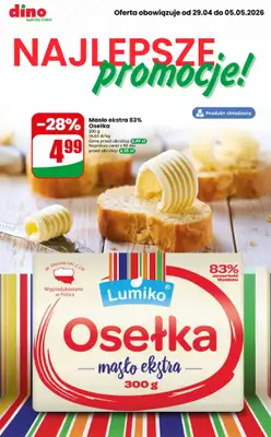 Dino - gazetka promocyjna Najlepsze promocje! od środy 29.04 do wtorku 05.05