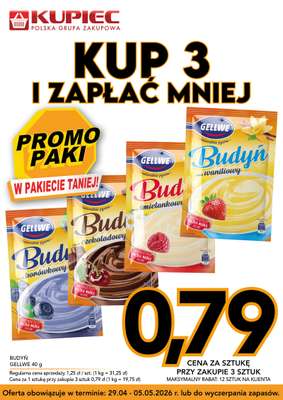 Kupiec - gazetka promocyjna Promopaki od środy 29.04 do wtorku 05.05