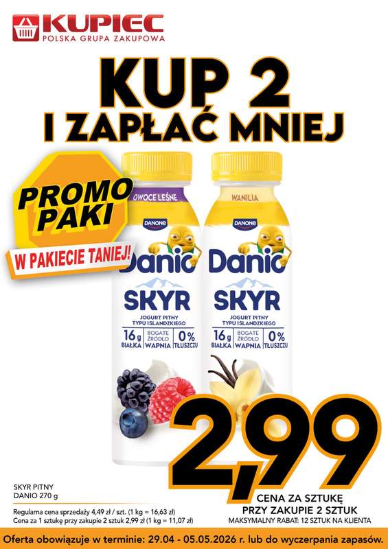 Kupiec - gazetka promocyjna Promopaki od środy 29.04 do wtorku 05.05 - strona 2
