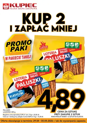 Kupiec - gazetka promocyjna Promopaki od środy 29.04 do wtorku 05.05 - strona 6