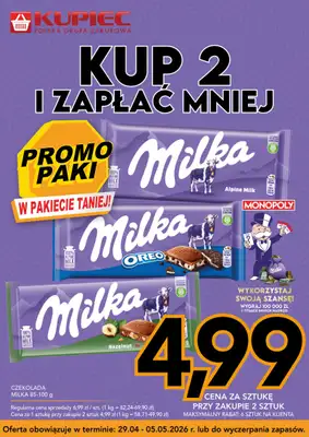 Kupiec - gazetka promocyjna Promopaki od środy 29.04 do wtorku 05.05 - strona 7