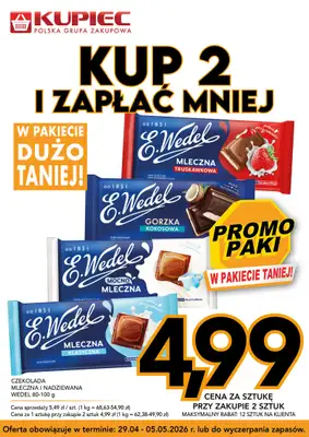 Kupiec - gazetka promocyjna Promopaki od środy 29.04 do wtorku 05.05 - strona 10