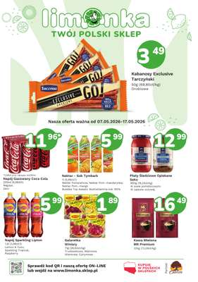 Limonka - gazetka promocyjna Gazetka od czwartku 07.05 do niedzieli 17.05