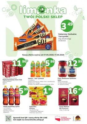 Limonka - gazetka promocyjna Gazetka od czwartku 07.05 do niedzieli 17.05