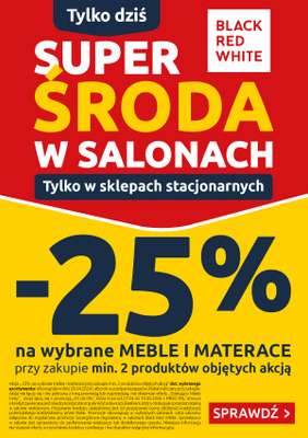 Black Red White - gazetka promocyjna Super Środa w salonach Black Red White od środy 29.04 do środy 29.04