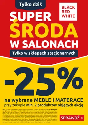 Black Red White - gazetka promocyjna Super Środa w salonach Black Red White od środy 29.04 do środy 29.04